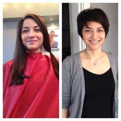 Not only can we give you a super cute pixie cut, but we will also donate your hair to Locks of Love!