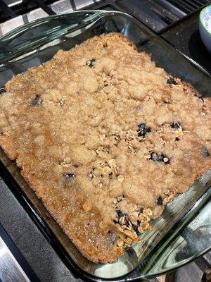 Blueberry crumble