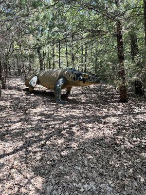 Dinosaur Statue along the Trail