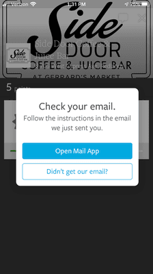 Check out the clover app (Earn Perks nearby) and look for Side Door Coffee and Juice Bar to order ahead