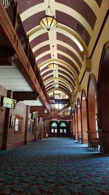 View inside main entrance of Modlin Box Office on the left.