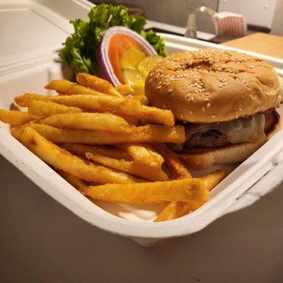 Cheeseburger and Fries