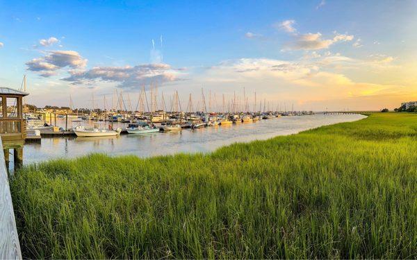 Beautiful view of the marina