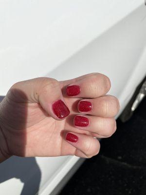 Mrs. Vickie's dip acrylic manicure