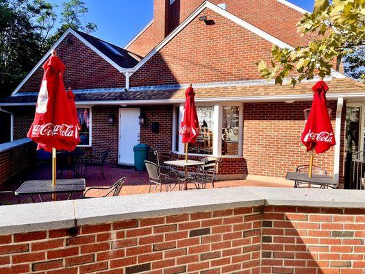 Outdoor patio seating