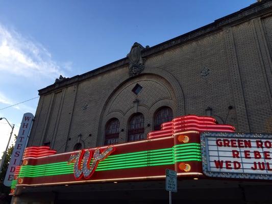 Whiteside Theatre Neon Lights at Night