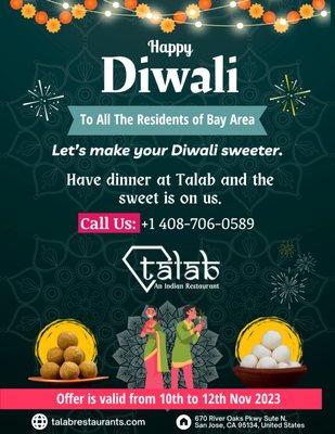 Happy Diwali wishes and offer