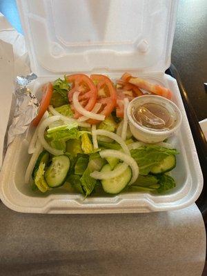 Side Salad with Greek dressing