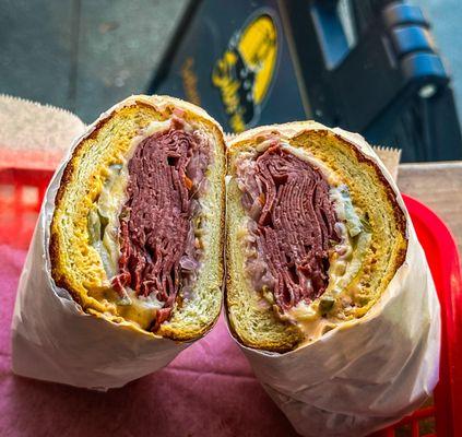 Reuben Sub on Dutch Crunch