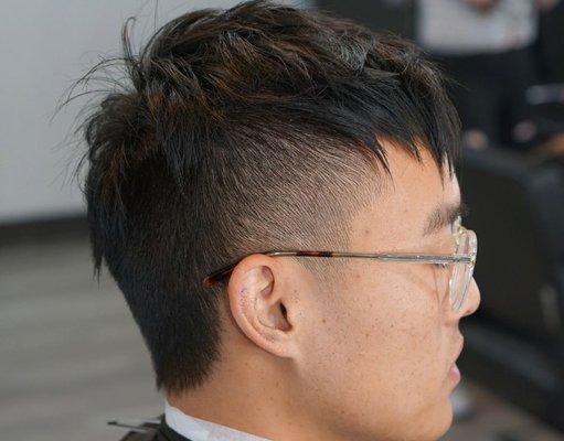 Ūrban style cut.  #Asianmen'shaircut