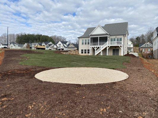 Fire pit area