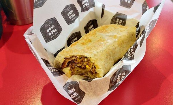 Machaca, Egg and Cheese Burrito