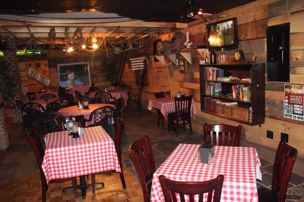 Downstairs dining area