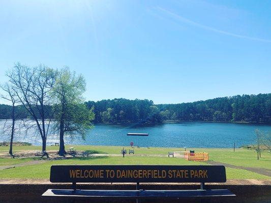 Overlooking the lake from the gift shop area