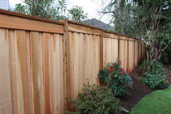 A board on board fence is an attractive option that provides superior privacy.