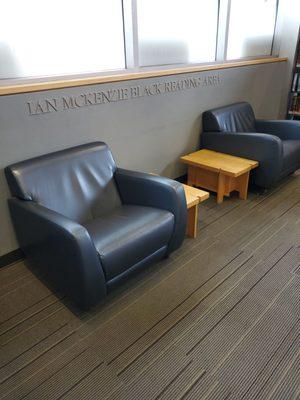 Ian Mckenzie Black sitting area