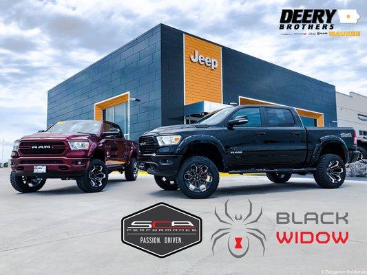 Our Local SCA Premormance Dealer! Black Widow RAM Trucks!