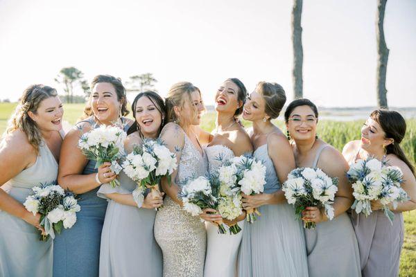 We'd love to do hair and makeup for your entire wedding party!