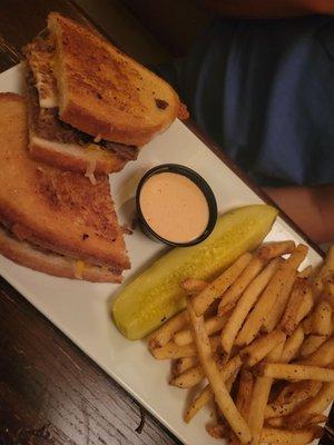 Brisket grilled cheese