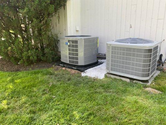 American Standard and Carrier Central Air Conditioning Systems