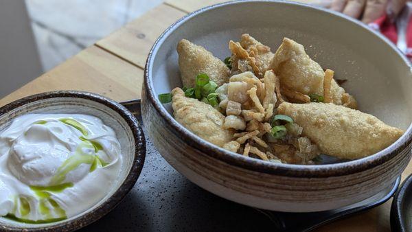 Fried Varennyky with potato