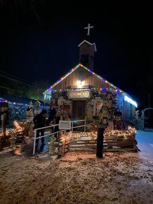 Little chapel At Christmas time