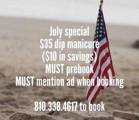 July special for 2019