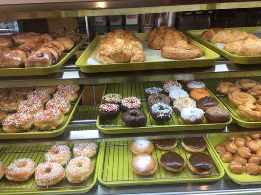 Fresh donuts. I was there right after they took out from the oven. The donuts were hot and crispy