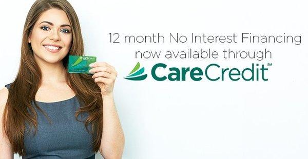 We accept Care Credit