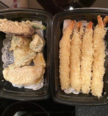 shrimp & veg tempura