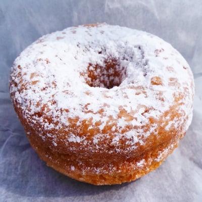 Powdered sugar donut