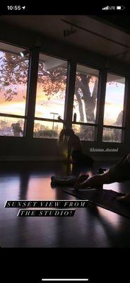 Vinyasa flow at sunset