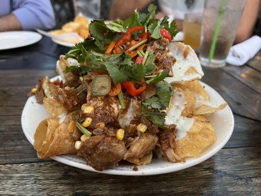 Pulled pork nachos