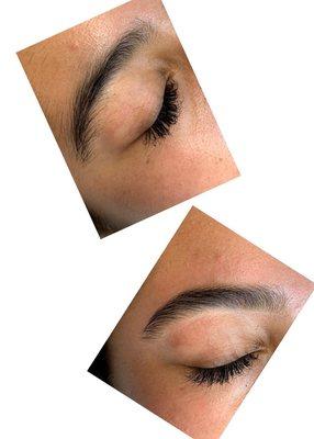 Eyebrow shape & wax (Before & After)