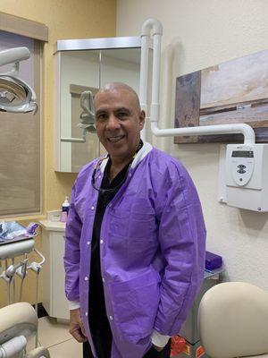 The best hygienist/periodontal maintenance person. Favio has saved my teeth and gums.  Been treating me for many years!