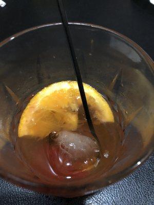 Peachy old fashioned