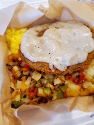 Country Fried Steak and HomeFries