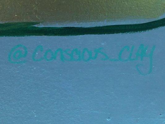 The name of the amazing artist who did the mural @conscious clay