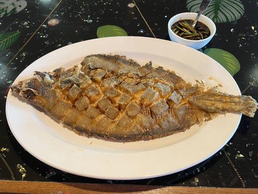 Pan Fired Whole Flounder