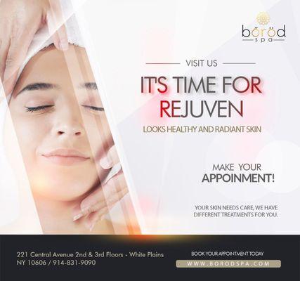 It's time to rejuvenate and start the year beautiful 
 
 Pamper yourself with the best treatments that you will only find at @borod_spa