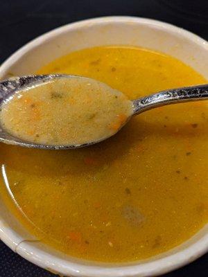 Nearly lentil-free lentil soup?