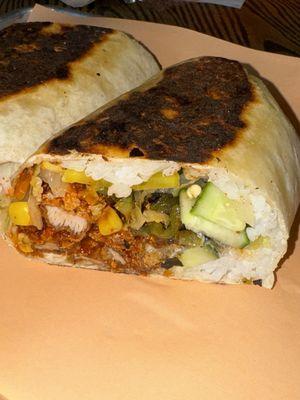 KFC bap burrito