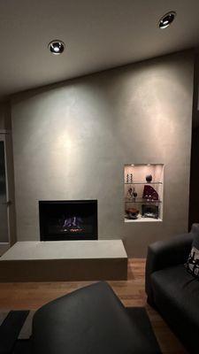 Fireplace remodeled by Randy Doolittle with new insert