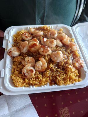 Fried rice with shrimp-chicken is missing