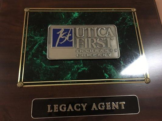 LPL Risk Management is recognized as a Top Agent for Utica First Insurance Company