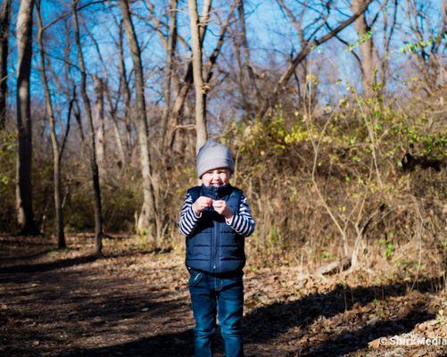 One of the great trail shots at Ernie Miller Nature Center