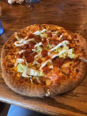 Tacho Pizza of the month with chicken