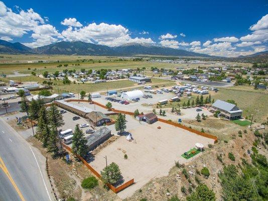 Aerial View of Rivers Mountain Motel - Buena Vista, Colorado