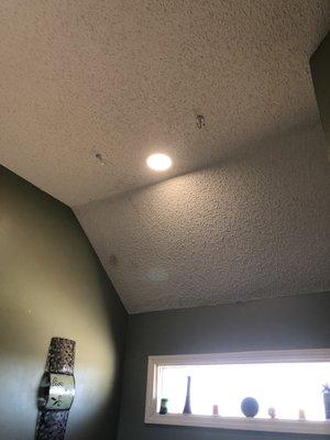 Upgrade to LED recessed can light.