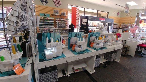 We carry a wide variety of sergers.